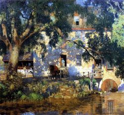 Peinture sur toile de Daniel Garber L Antico Mulino 1921 reproduction peinte à la main