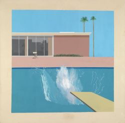 Peinture sur toile de David Hockney A Bigger Splash reproduction peinte à la main