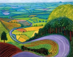 Peinture sur toile de David Hockney Garrowby Hill reproduction peinte à la main