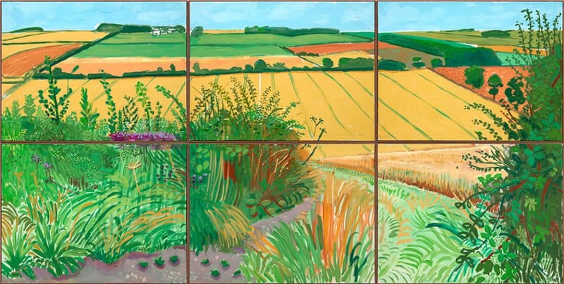 David Hockney La Route De Thwing - The Road To Thwing July 2006