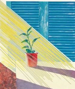 Peinture sur toile de David Hockney Sun. The Weather - 1973 reproduction peinte à la main