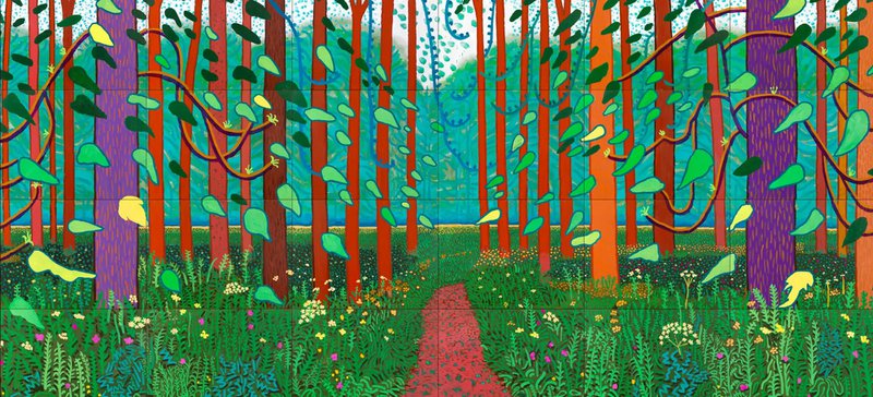 David Hockney The Arrival Of Spring In Woldgate East Yorkshire