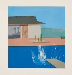 Peinture sur toile de David Hockney The Splash 1966 reproduction peinte à la main