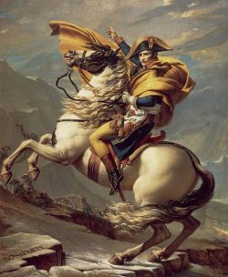 Peinture sur toile de David Napole On Traversant Les Alpes reproduction peinte à la main