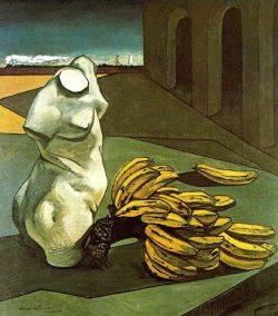 Peinture sur toile de De Chirico, L'incertitude du poète reproduction peinte à la main