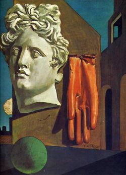 Peinture sur toile de De Chirico, La chanson de l'amour reproduction peinte à la main