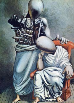 Peinture sur toile de De Chirico, La seule consolation reproduction peinte à la main