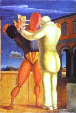 Peinture sur toile de De Chirico, Le fils prodigue - 1922 reproduction peinte à la main