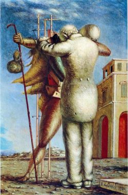 Peinture sur toile de De Chirico, Le fils prodigue - 1924 reproduction peinte à la main