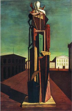 Peinture sur toile de De Chirico, Le grand métaphysicien - 1917 reproduction peinte à la main