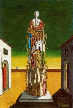 Peinture sur toile de De Chirico, Le grand métaphysicien - 1971 reproduction peinte à la main