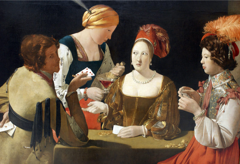 De La Tour Le Tricheur A L As De Carreau 106x146