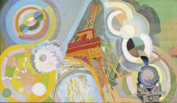 Peinture sur toile de Delaunay, Air, fer et eau reproduction peinte à la main