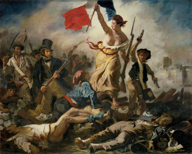 Delacroix,La Liberté Guidant Le Peuple