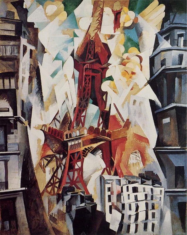 Delaunay, Champs de Mars - La tour rouge- 1914
