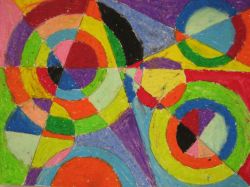 Peinture sur toile de Delaunay, Explosions de couleurs reproduction peinte à la main