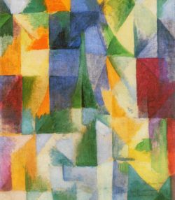 Peinture sur toile de Delaunay, Fenêtre reproduction peinte à la main