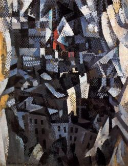 Peinture sur toile de Delaunay, La ville reproduction peinte à la main