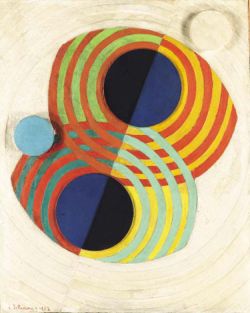 Peinture sur toile de Delaunay, Relief-Rythme - 1932 reproduction peinte à la main