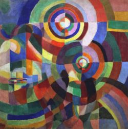 Peinture sur toile de Delaunay, Rythm - 1934 reproduction peinte à la main