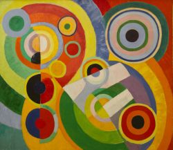 Peinture sur toile de Delaunay, Rythme - Joie de vivre reproduction peinte à la main