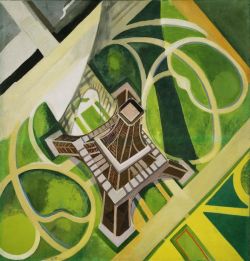 Peinture sur toile de Delaunay, Tour Eiffel - 1922 reproduction peinte à la main