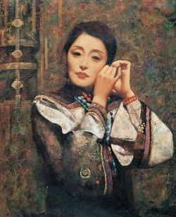 Peinture sur toile de Di Li Feng Chinese reproduction peinte à la main