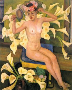 Peinture sur toile de Diego Rivera Nude With Flowers reproduction peinte à la main