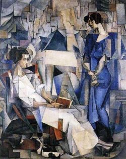 Peinture sur toile de Diego Rivera Portrait Of Two Women - 1914 reproduction peinte à la main