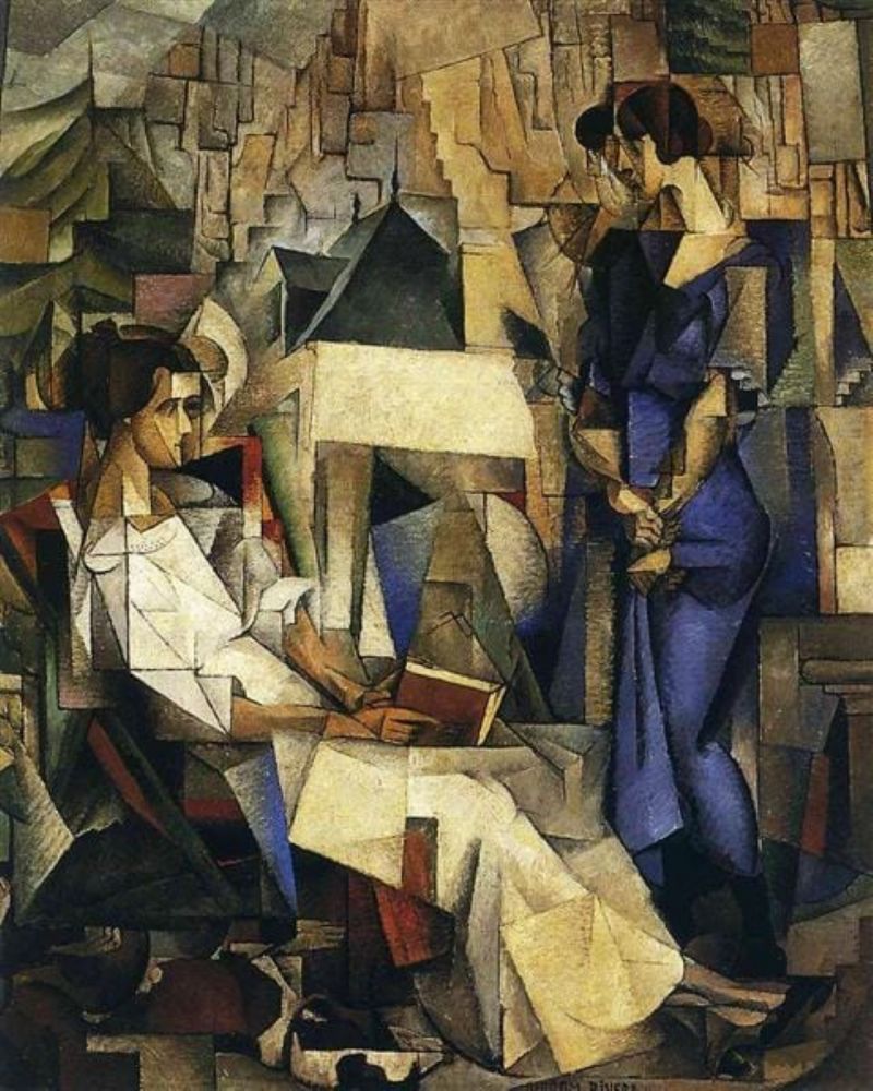 Diego Rivera Retrato De Dos Mujeres - 1914