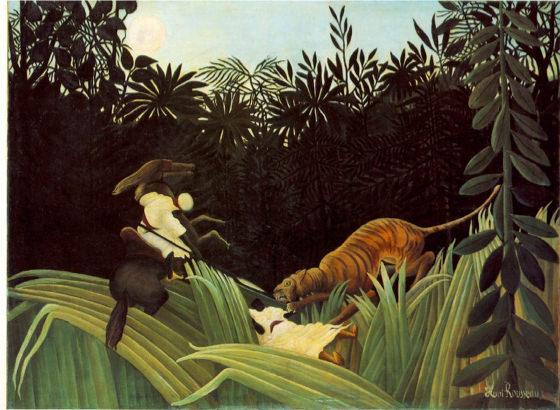 Douanier Rousseau, Éclaireur attaqué par un tigre