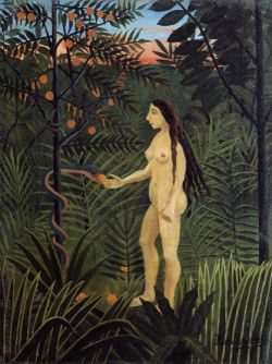 Peinture sur toile de Douanier Rousseau, Eve reproduction peinte à la main
