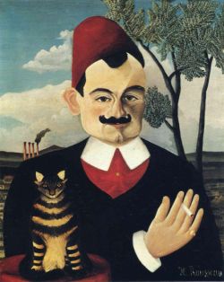 Peinture sur toile de Douanier Rousseau, Portrait de Pierre Loti reproduction peinte à la main