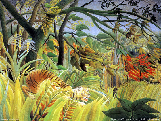 Douanier Rousseau, Tigre surpris dans une tempête tropicale