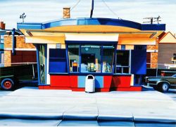 Peinture sur toile de Doug Hatch Square To The World - 1988 reproduction peinte à la main