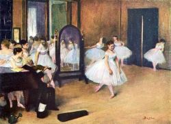 Edgar Degas Dance Class 1871 reproduction peinte à la main
