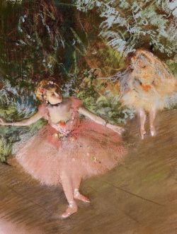 Edgar Degas Dancer On Stage - 1880 reproduction peinte à la main