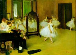 Edgar Degas The Dancing Class Ca. 1870 reproduction peinte à la main