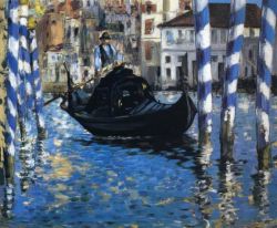 Edouard Manet The Grand Canal Of Venice - Blue Venice reproduction peinte à la main