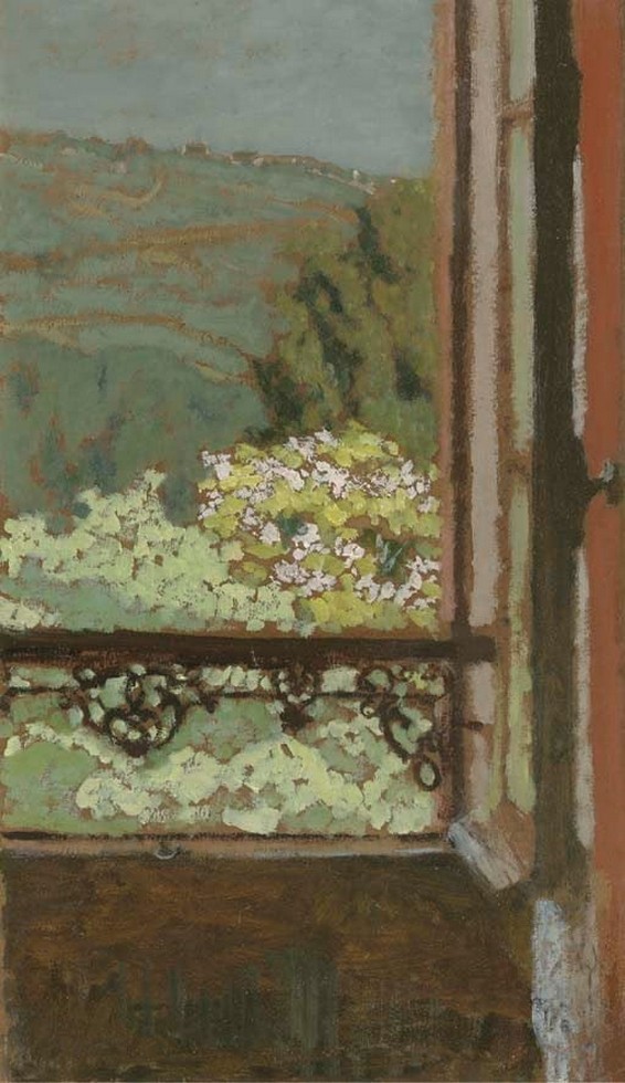 Edouard Vuillard, La fenêtre ouverte sur les arbres en fleur, 1900