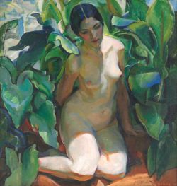 Peinture sur toile de Edouard Vysekal A Figure In Shadows 1927 reproduction peinte à la main
