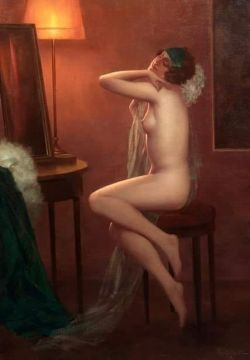 Peinture sur toile de Eduard Ansen-hofmann Evening Dreams reproduction peinte à la main