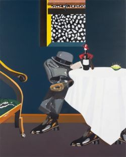 Peinture sur toile de Eduardo Arroyo, Espoir et desespoir de Angel Ganivet III, 1978 reproduction peinte à la main