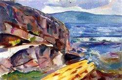 Peinture sur toile de Edvard Munch Coastal Landscape At Hvitsten 1915 reproduction peinte à la main