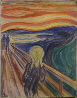 Peinture sur toile de Edvard Munch Le Cri - Version 3 reproduction peinte à la main