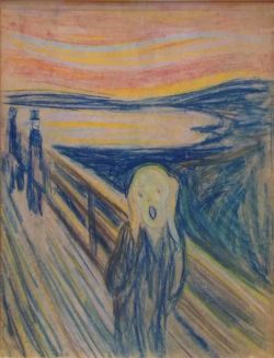 Peinture sur toile de Edvard Munch Le Cri - Version 4 reproduction peinte à la main