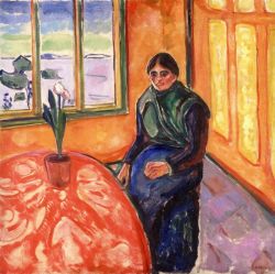 Peinture sur toile de Edvard Munch Melancholy 1919 reproduction peinte à la main