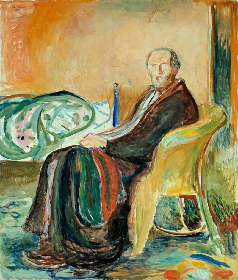 Edvard Munch Self-portrait With The Spanish Flu 1919