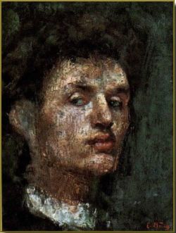 Peinture sur toile de Edvard Munch Self Portrait 1886 reproduction peinte à la main