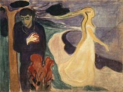 Peinture sur toile de Edvard Munch Separation 1896 reproduction peinte à la main